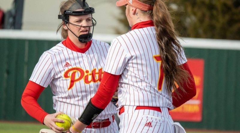 PSU Junior Hannah Harrison came in to pitch in relief for Weir after she came out of the game. She pitched 1.2 innings of runless softball on their way to stomping the Drury Panthers 11-2 on Feb. 19 at the Gene Bicknell Sports Complex. Photo Credit to Alex Perry.